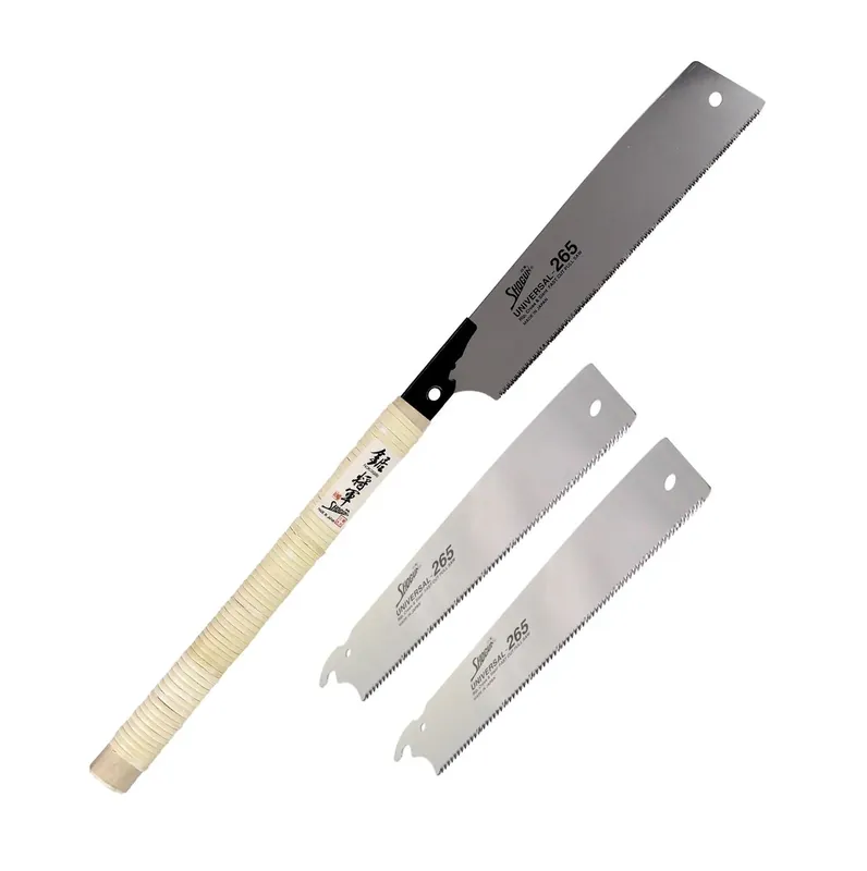 Direkt Vom Hersteller Shogun Japansäge Universal Holz Zugsäge langer Holzgriff ( OK-265RC ) Klinge 265 mm + 2x Japan Holzsägeblatt Universal Impuls gehärtet - Made in Japan