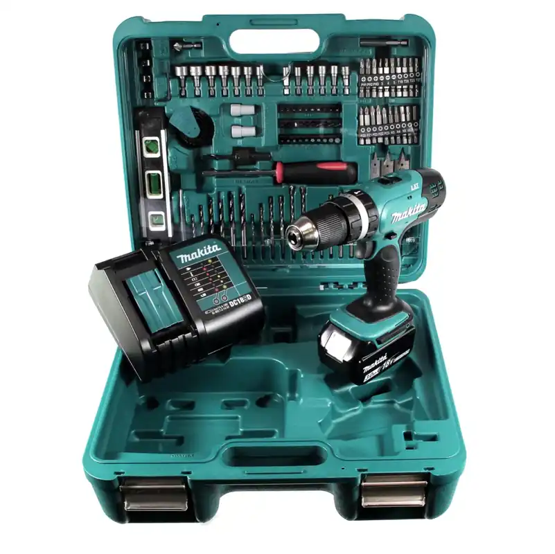 Bestseller Makita DTD 155 SFTK Akku Schlagschrauber 18V 140Nm Brushless + 1x Akku 3,0Ah + Ladegerät + 101tlg. Werkezugset im Koffer