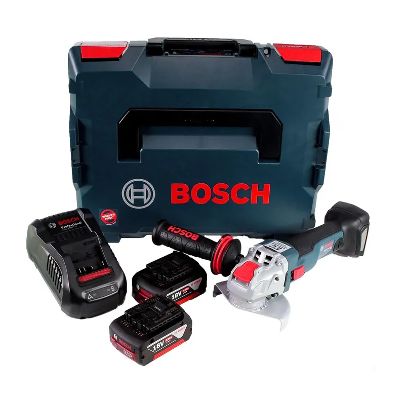 Bosch GWX 18V-10 C Akku Winkelschleifer 18V 125mm brushless X-LOCK + 2x Akku 4,0Ah + Ladegerät + L-BOXX Sonderangebot