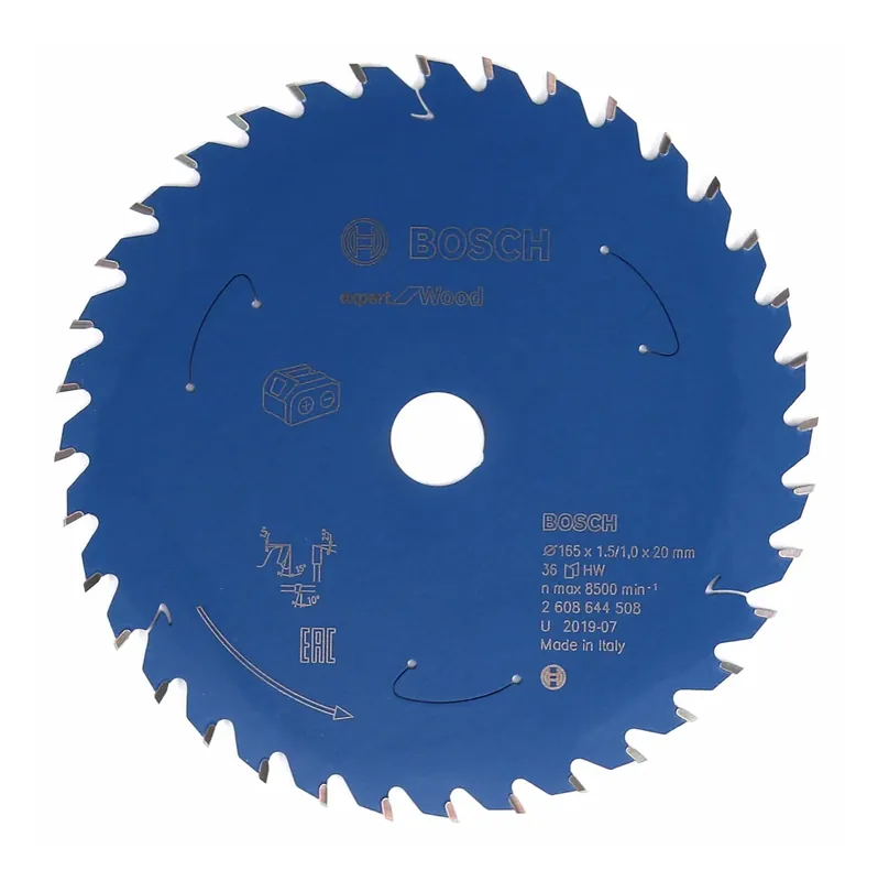 Markenware Bosch Kreissägeblatt Expert for Wood 165 x 1,0 x 20 mm 36 Zähne für Holz ( 2608644508 )