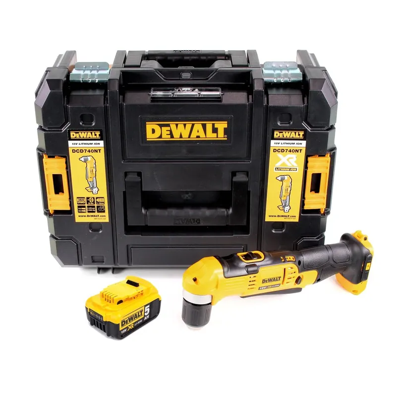 Dewalt DCD 740 NT Akku Winkelbohrmaschine 18V 33Nm + 1x Akku 3,0Ah + TSTAK - ohne Ladegerät Rabatt