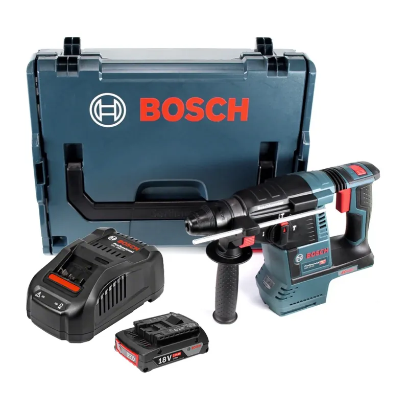 Bosch GBH 18V-26 Akku Bohrhammer 18V 2,6J brushless SDS plus + 1x Akku 2,0Ah + Ladegerät + L-Boxx Heißes Angebot