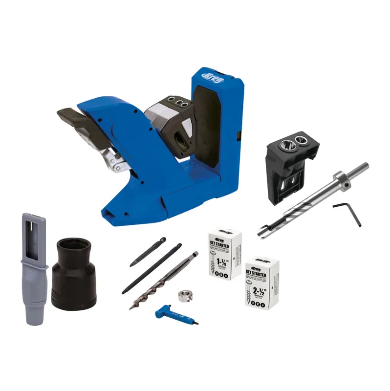 Online Kaufen KREG Pocket Hole Jig 720 Taschenloch Bohrschablone ( KPHJ720 ) + Dübel Bohrschablone + Stufenbohrer + Bit + Schrauben