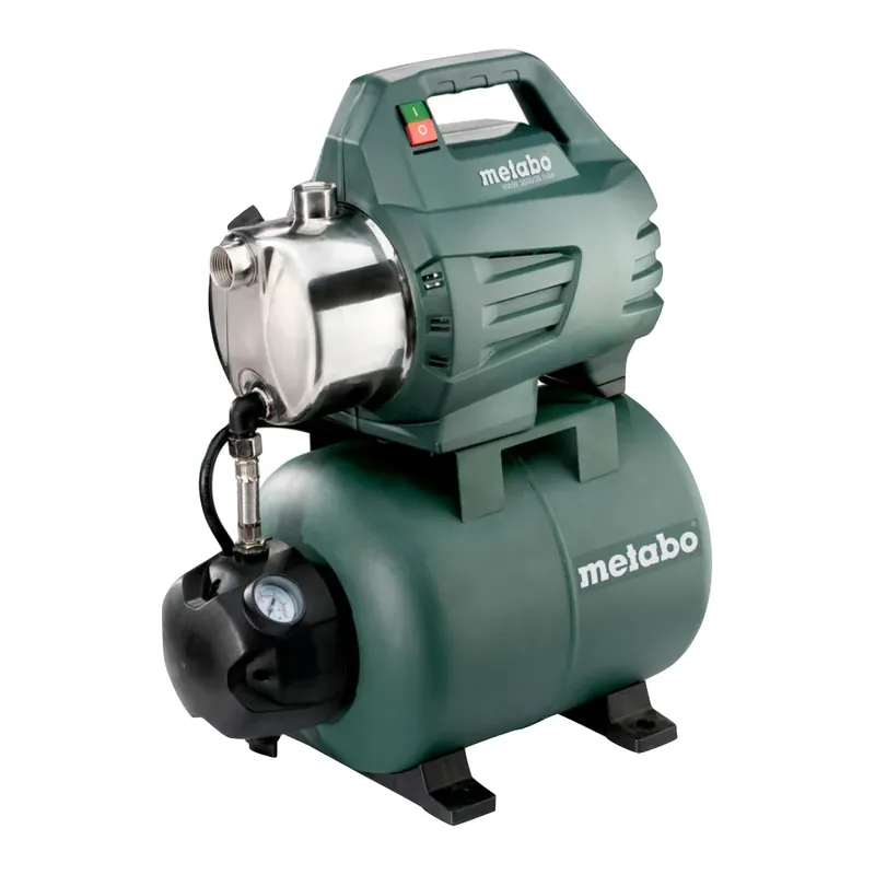 Metabo HWW3500/25 INOX Hauswasserwerk 900 W 4,5 bar ( 600969000 ) Wartungsfreier Kondensatormotor Versand Am Gleichen Tag