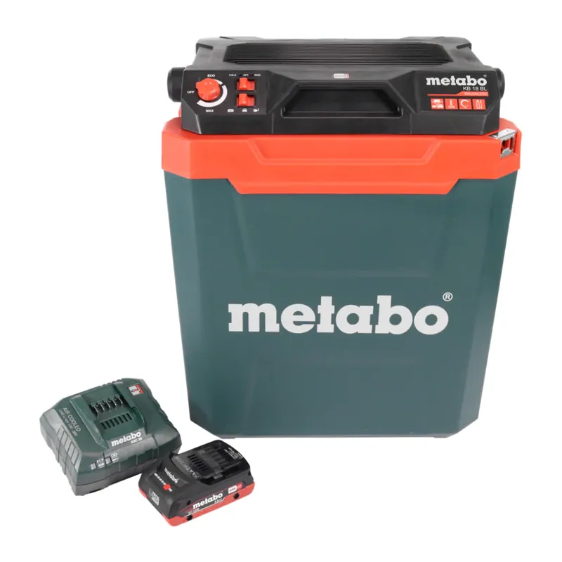 Sonderaktion Metabo KB 18 BL Akku Kühlbox 18 V mit Warmhaltefunktion 28 l Brushless + 1x Akku 4,0 Ah + Ladegerät