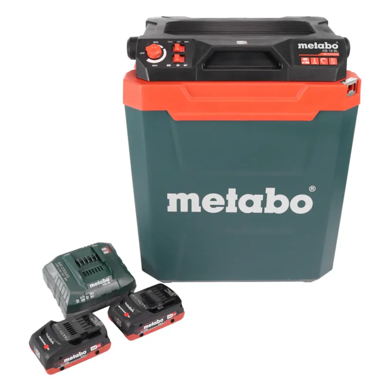 Metabo KB 18 BL Akku Kühlbox 18 V mit Warmhaltefunktion 28 l Brushless + 2x Akku 4,0 Ah + Ladegerät Preis Gesenkt