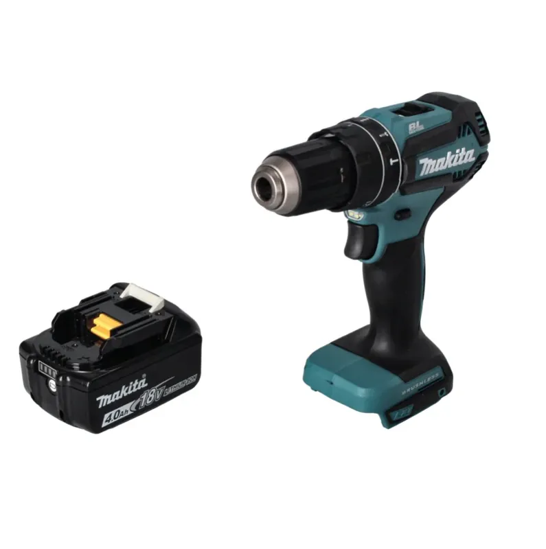 Abverkauf Makita DHP 485 M1 Akku Schlagbohrschrauber 18 V 50 Nm Brushless + 1x Akku 4,0 Ah - ohne Ladegerät