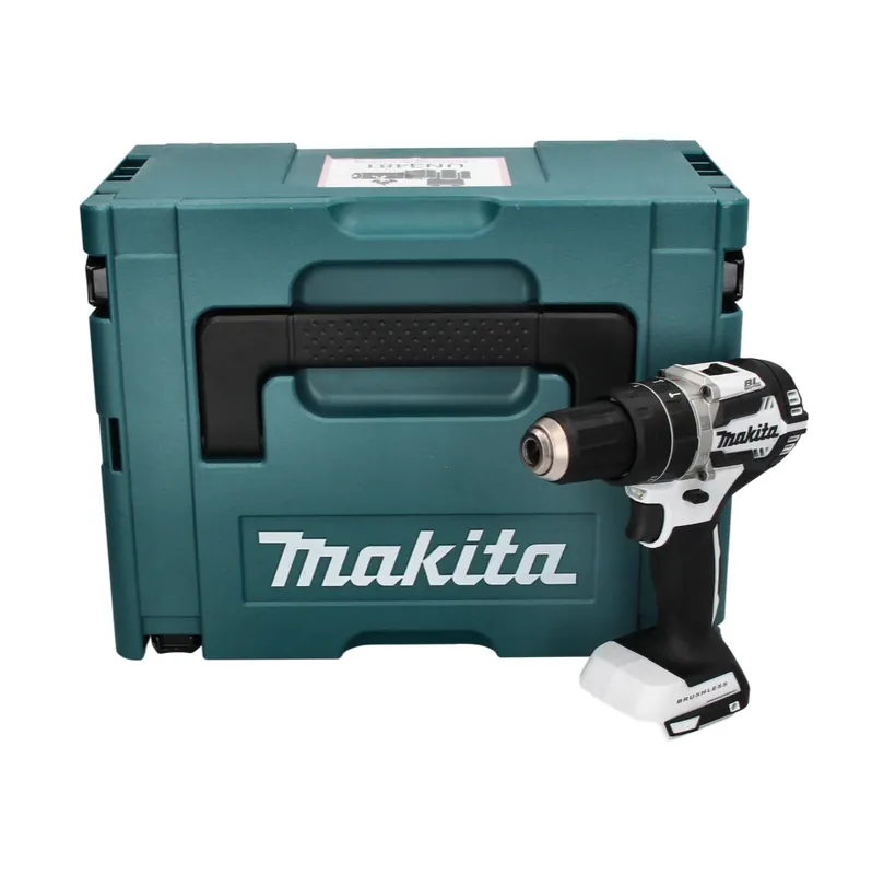 Top-Preis Makita DHP 484 ZJ W Akku Schlagbohrschrauber 18 V 54 Nm Brushless Weiß + Makpac - ohne Akku, ohne Ladegerät