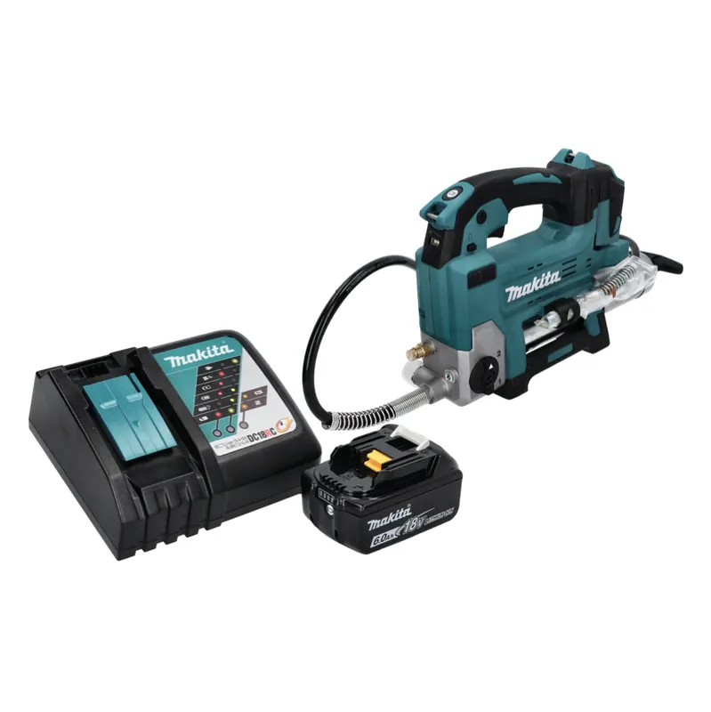 Makita DGP 180 RG1 Akku Fettpresse 18 V 690 bar + 1x Akku 6,0 Ah + Ladegerät Schneller Versand