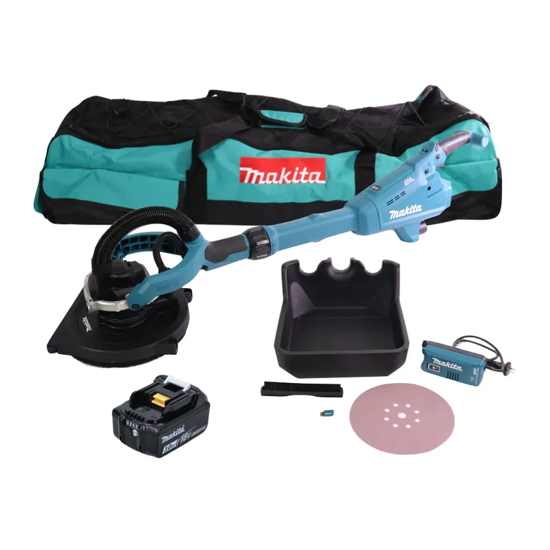 Preisknaller Makita DSL 800 F1X Akku Langhalsschleifer 18 V 225 mm Brushless + 1x Akku 3,0 Ah + Zubehör + Tasche - ohne Ladegerät