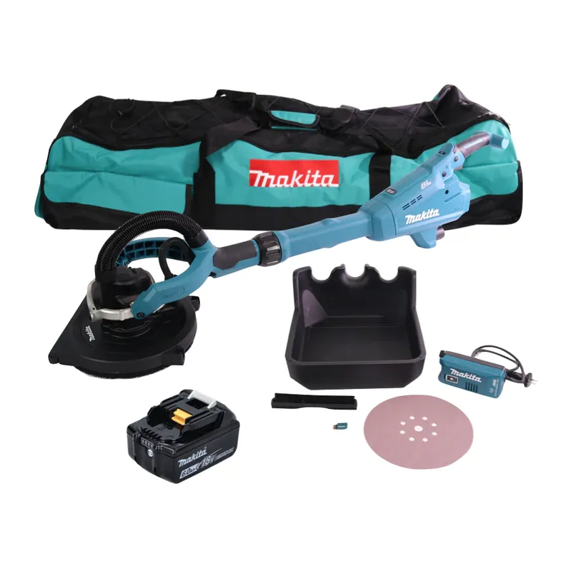 Preiswert Makita DSL 800 G1X Akku Langhalsschleifer 18 V 225 mm Brushless + 1x Akku 6,0 Ah + Zubehör + Tasche - ohne Ladegerät