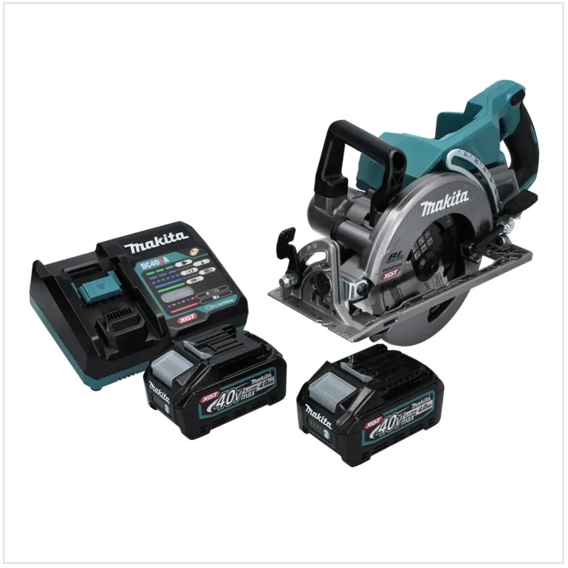 Makita RS 001 GM2 Akku Handkreissäge 40 V max. 185 mm Brushless + 2x Akku 4,0 Ah + Ladegerät Rabatt
