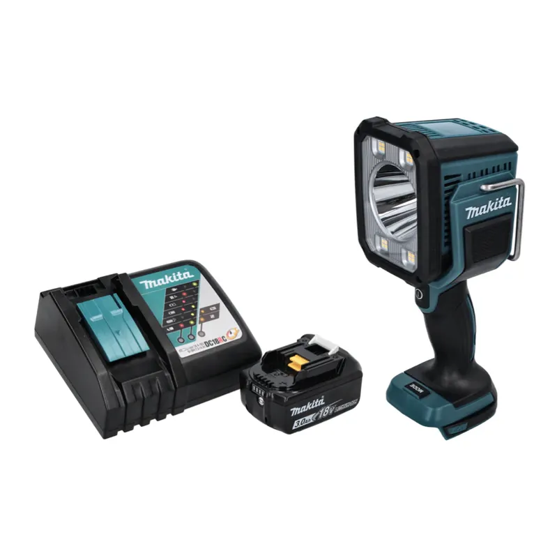 Makita DML 812 RF1 Akku LED Handstrahler Taschen Lampe 18 V 1250 lm + 1x Akku 3,0 Ah + Ladegerät Ausverkauf