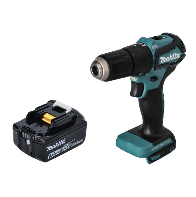Bestseller Makita DHP 483 G1 Akku Schlagbohrschrauber 18 V 40 Nm Brushless + 1x Akku 6,0 Ah - ohne Ladegerät
