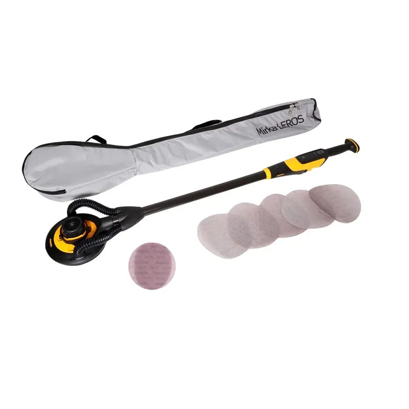 Schneller Versand Mirka LEROS 950 CV Wand- und Deckenschleifer 350 W 5,0 mm Hub 225 mm + Tragetasche + 30x Schleifscheiben