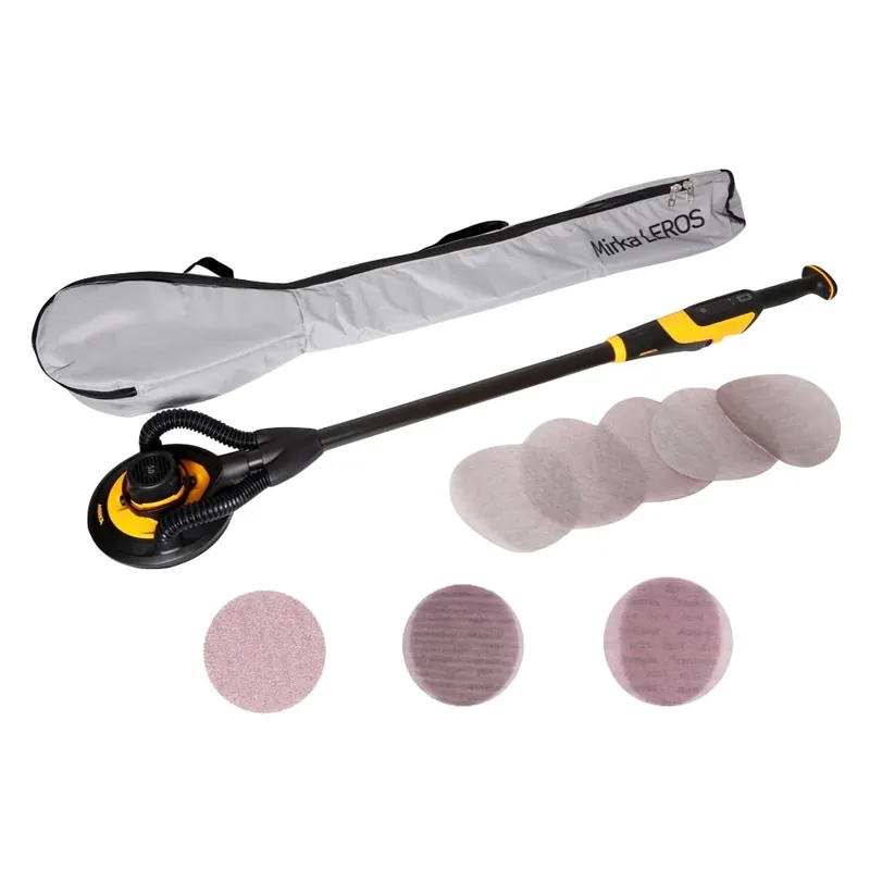 Mirka LEROS 950 CV Wand- und Deckenschleifer 350 W 5,0 mm Hub 225 mm + Tragetasche + 60x Schleifscheiben Meistverkauft