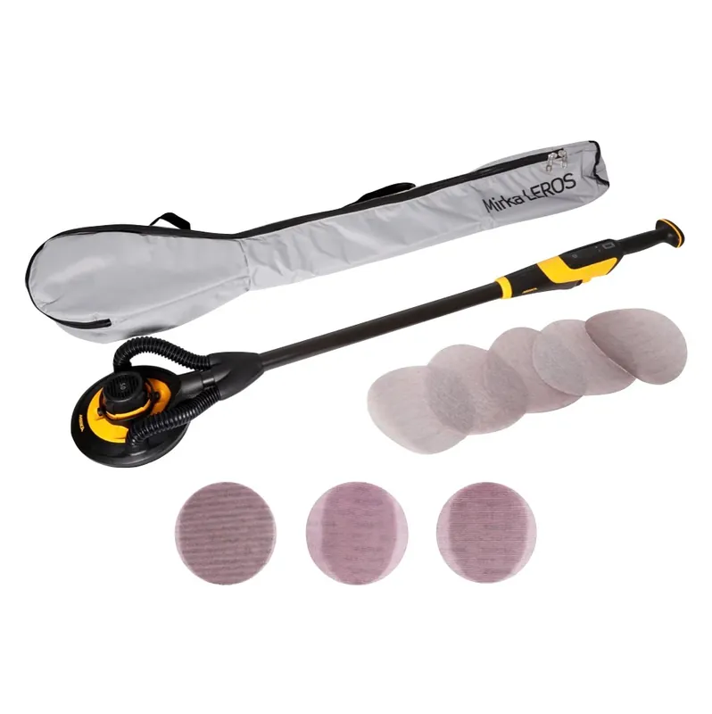 Mirka LEROS 950 CV Wand- und Deckenschleifer 350 W 5,0 mm Hub 225 mm + Tragetasche + 80x Schleifscheiben Rabatt