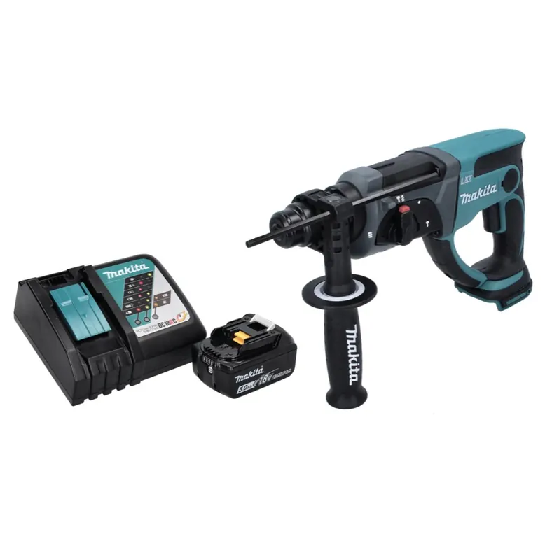 Makita DHR 202 RT1 Akku Kombihammer 18 V 2,0 J SDS Plus + 1x Akku 5,0 Ah + Ladegerät Preisknaller