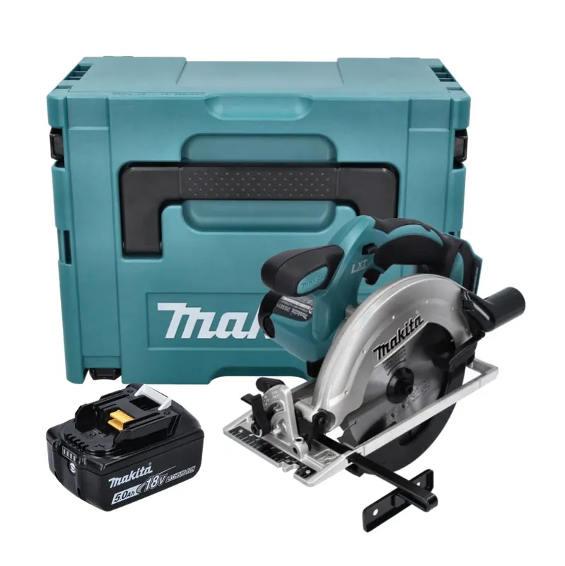 Makita DSS 611 T1J Akku Handkreissäge 18 V 165 mm + 1x Akku 5,0 Ah + Makpac - ohne Ladegerät Super-Preis