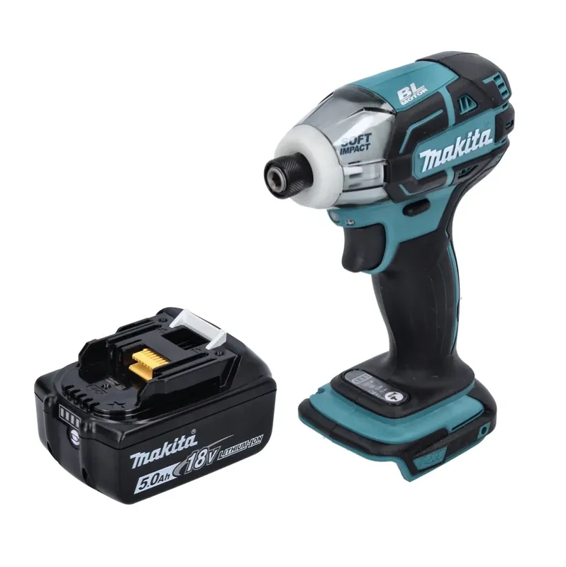 Makita DTS 141 T1 Akku Impulsschrauber 18 V 40 Nm 1/4" Brushless + 1x Akku 5,0 Ah - ohne Ladegerät Letzte Chance
