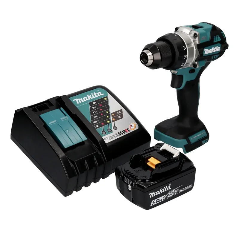 Makita DDF 486 RT1 Akku Bohrschrauber 18 V 130 Nm Brushless + 1x Akku 5,0 Ah + Ladegerät Günstig