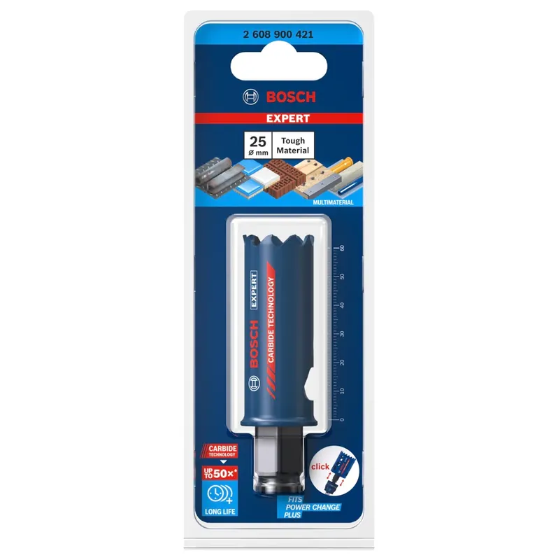 Bosch EXPERT Tough Material Lochsäge 25 x 60 mm Carbide ( 2608900421 ) Universal - Nachfolger von 2608594165 Beliebt