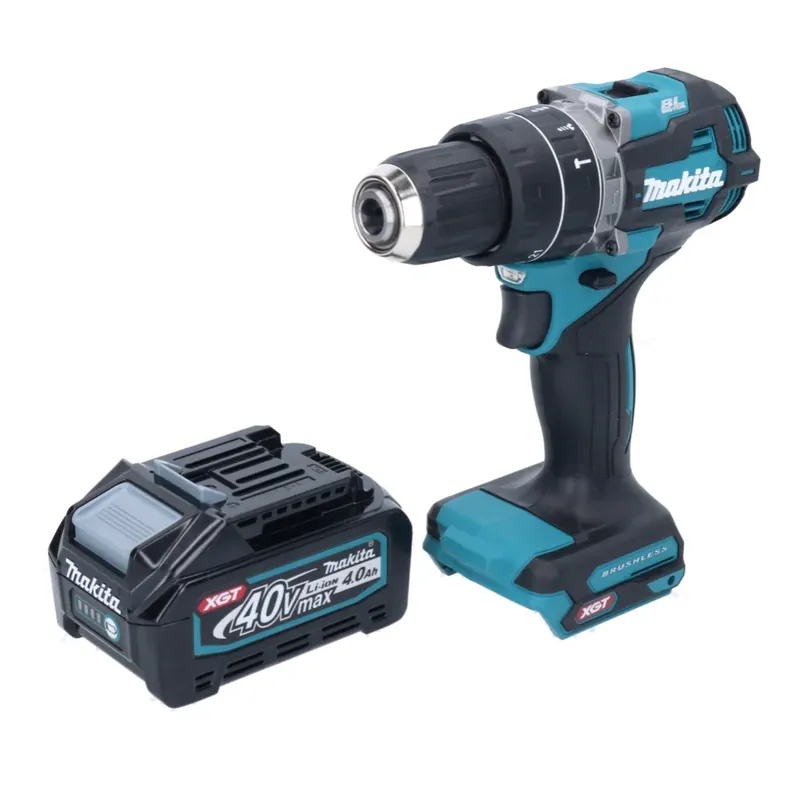 Sale Makita HP 002 GM1 Akku Schlagbohrschrauber 40 V 64 Nm Brushless + 1x Akku 4,0 Ah - ohne Ladegerät