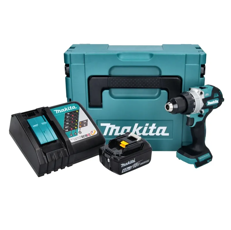 Makita DHP 486 RG1J Akku Schlagbohrschrauber 18 V 130 Nm Brushless + 1x Akku 6,0 Ah + Ladegerät + Makpac Günstig