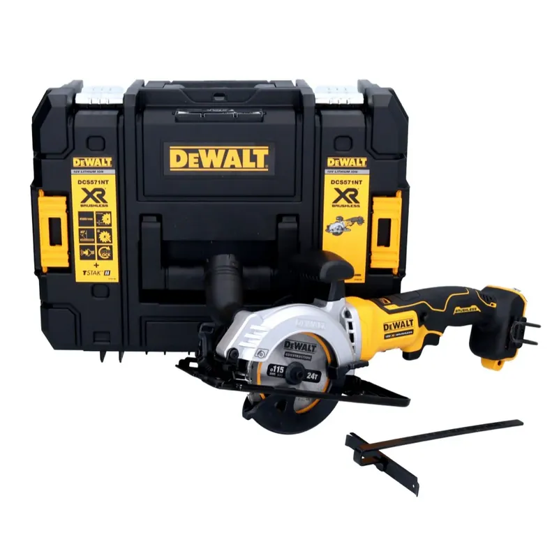 DeWalt DCS 571 NT Akku Handkreissäge 18 V 115 mm Brushless + TSTAK - ohne Akku, ohne Ladegerät Saisonangebot