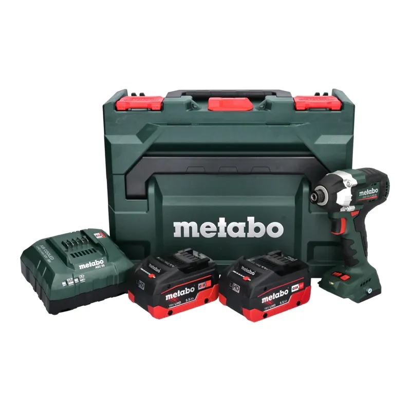 Metabo SSD 18 LT 200 BL Akku Schlagschrauber 18 V 200 Nm 1/4" Brushless + 2x Akku 5,5 Ah + Ladegerät + metaBOX Rabatt