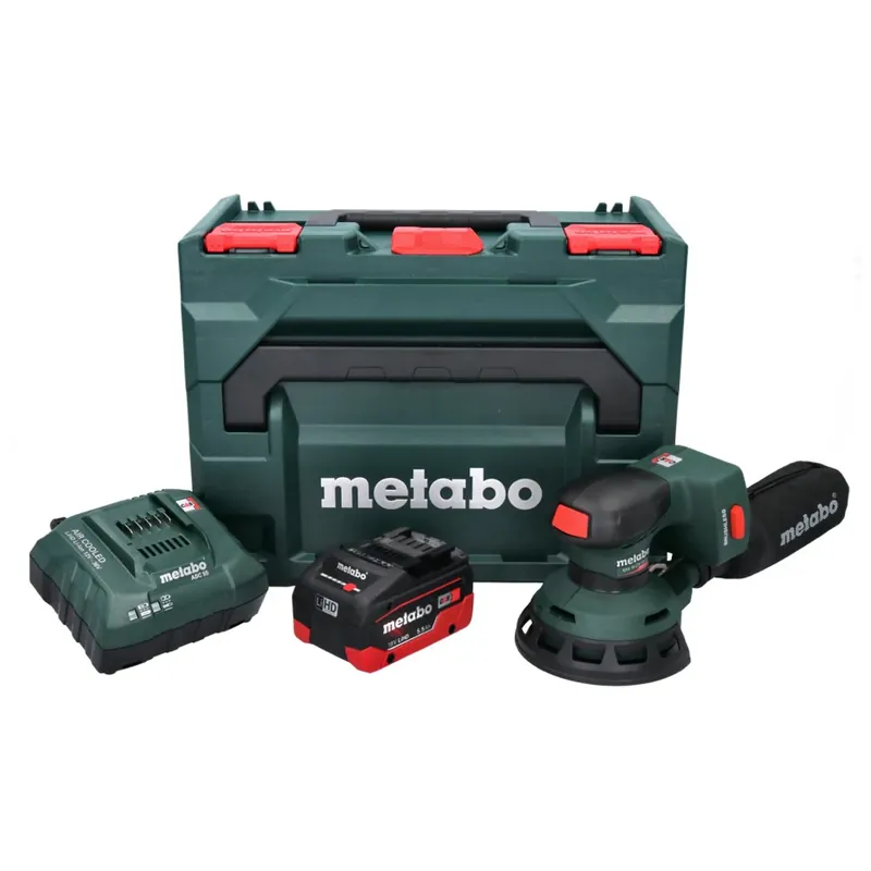 Metabo SXA 18 LTX 125 BL Akku Exzenterschleifer 18 V 125 mm Brushless + 1x Akku 5,5 Ah + Ladegerät + metaBOX Neu