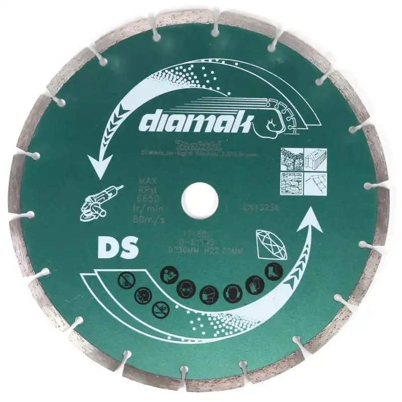 Mega-Angebot Makita Diamak Diamant Trennscheibe 230 x 22,23 mm 10 Stk. ( D-61145-10 ) für Stein, Beton
