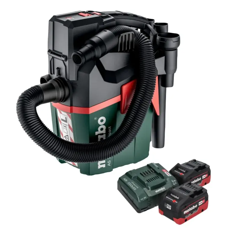 Top-Seller Metabo AS 18 L PC Compact Akku Sauger 18 V 6 l IPX4 Staubklasse L Nass und Trocken + 2x Akku 5,5 Ah + Ladegerät