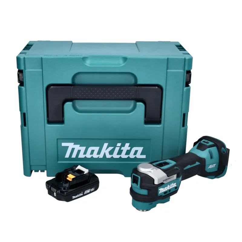 Makita DTM 52 A1J Akku Multifunktionswerkzeug 18 V Starlock Max Brushless + 1x Akku 2,0 Ah + Makpac - ohne Ladegerät Preiswert