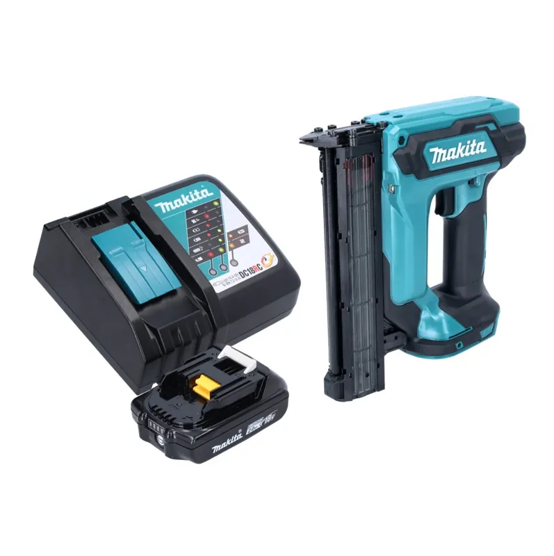 Makita DFN 350 RA1 Akku Stauchkopfnagler 18 V 15 - 35 mm + 1x Akku 2,0 Ah + Ladegerät Nur Für Kurze Zeit