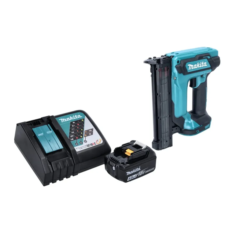 Makita DFN 350 RM1 Akku Stauchkopfnagler 18 V 15 - 35 mm + 1x Akku 4,0 Ah + Ladegerät Super-Preis