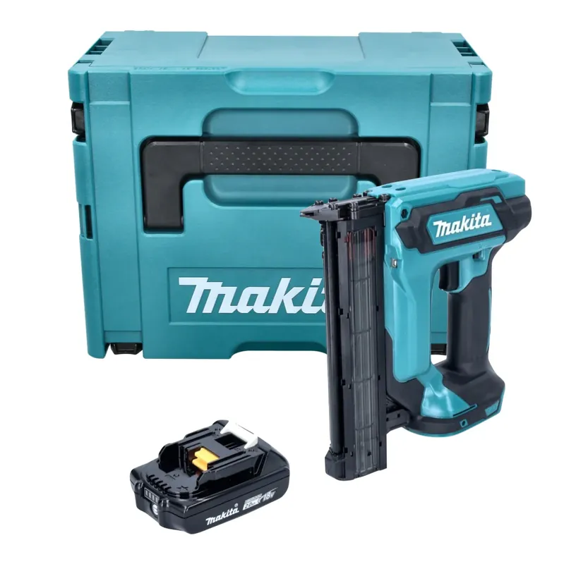 Makita DFN 350 A1J Akku Stauchkopfnagler 18 V 15 - 35 mm + 1x Akku 2,0 Ah + Makpac - ohne Ladegerät Ausverkauf