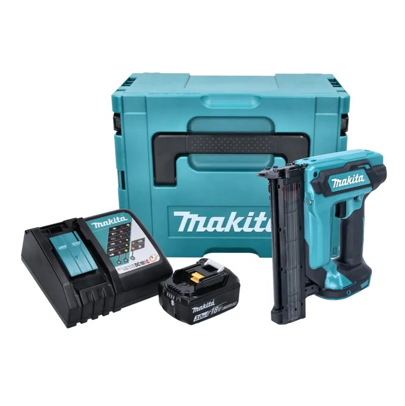 Direkt Vom Hersteller Makita DFN 350 RF1J Akku Stauchkopfnagler 18 V 15 - 35 mm + 1x Akku 3,0 Ah + Ladegerät + Makpac