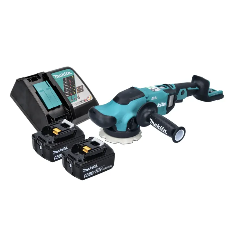 Makita DPO 500 RT Akku Exzenterpolierer 18 V 125 mm Brushless + 2x Akku 5,0 Ah + Ladegerät Mega-Angebot