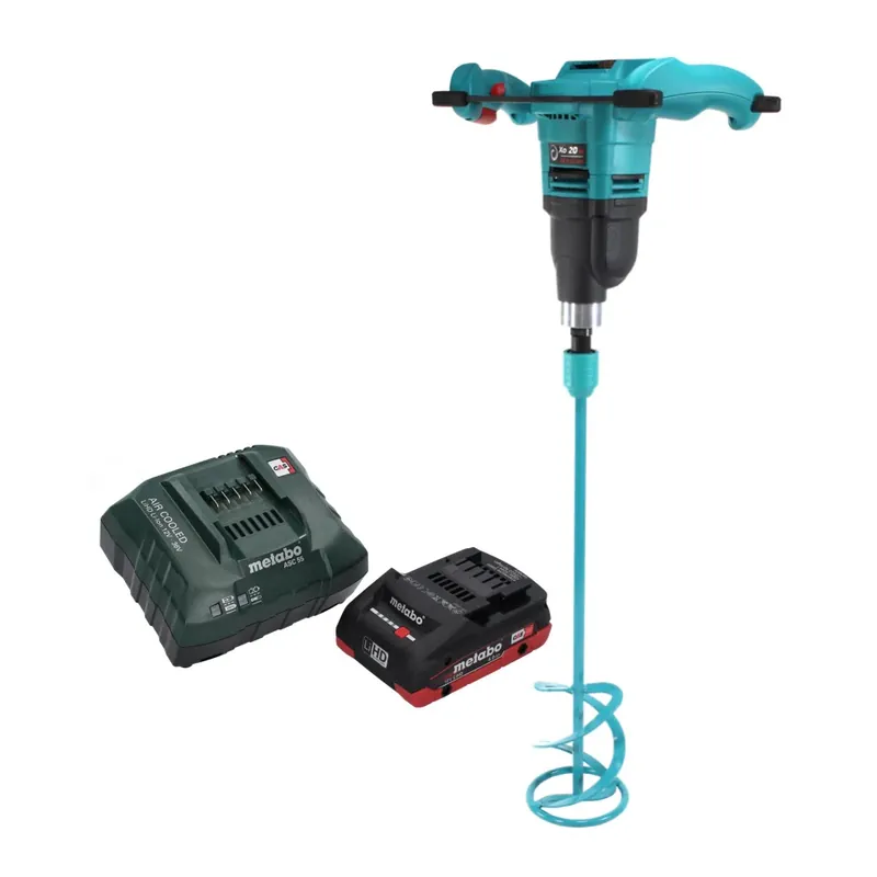 Finale Aktion Collomix Xo 20 NC Akku Handrührwerk 18 V 40 l + WK 140 HF Rührer 140 mm + 1x Akku 4,0 Ah + Ladegerät