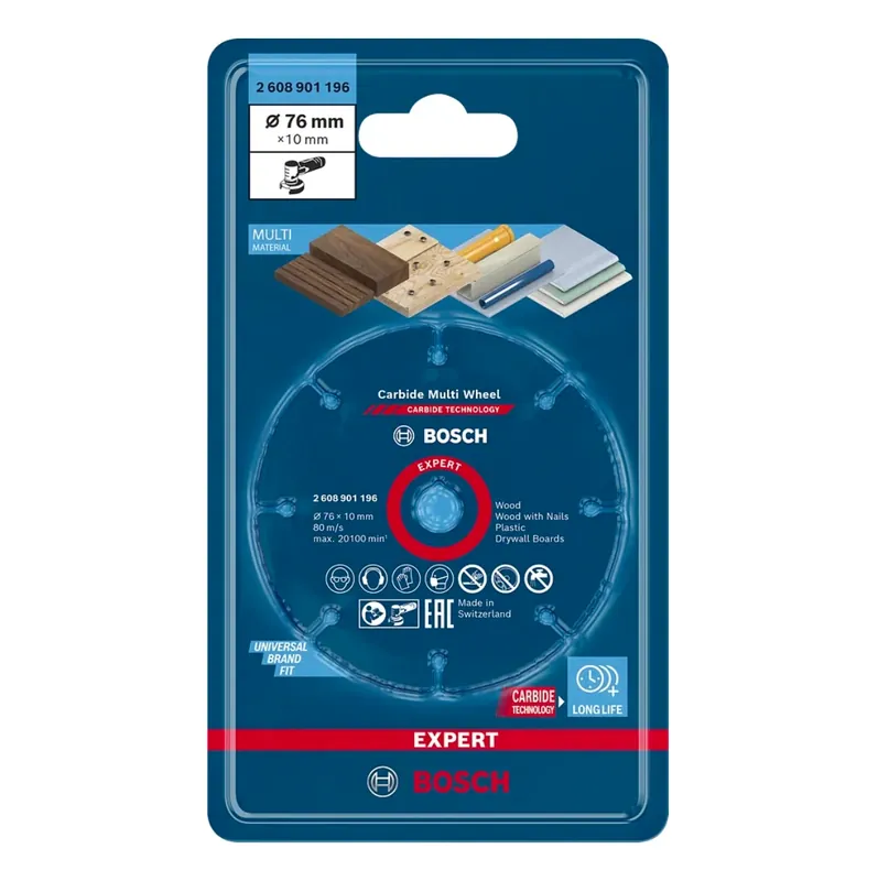 Bosch EXPERT Carbide Multi Wheel Trennscheibe 76 x 10 mm 1 Stk. ( 2608901196 ) Carbide Technology Knallerangebot