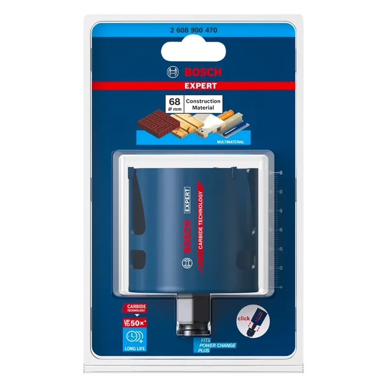 Bosch Expert Construction Material Lochsäge 68 x 60 mm ( 2608900470 ) Carbide Technology für Dreh- und Schlagbohrer Sonderangebot