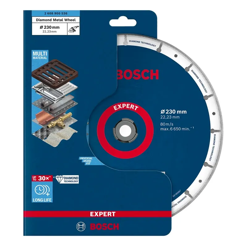 Sonderaktion Bosch Expert Diamond Metal Wheel Trennscheibe 230 x 22,23 mm ( 2608900536 ) Diamond Technology
