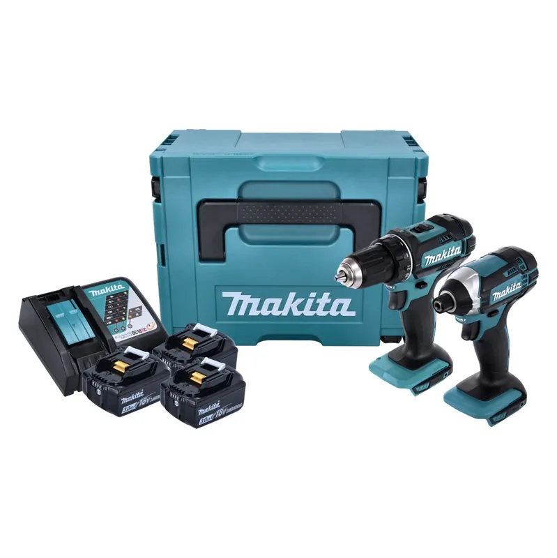 Makita DLX 2127 J1 Akku Combo Kit DDF 482 Z Akku Bohrschrauber + DTD 152 Akku Schlagschrauber + 3x Akku 3,0 Ah + Ladegerät + Makpac Beliebt