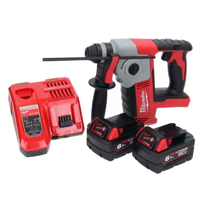 Online Kaufen Milwaukee M18 BH-602FC Akku Bohrhammer 18 V 1,2 J SDS plus + 2x Akku 6,0 Ah + Ladegerät