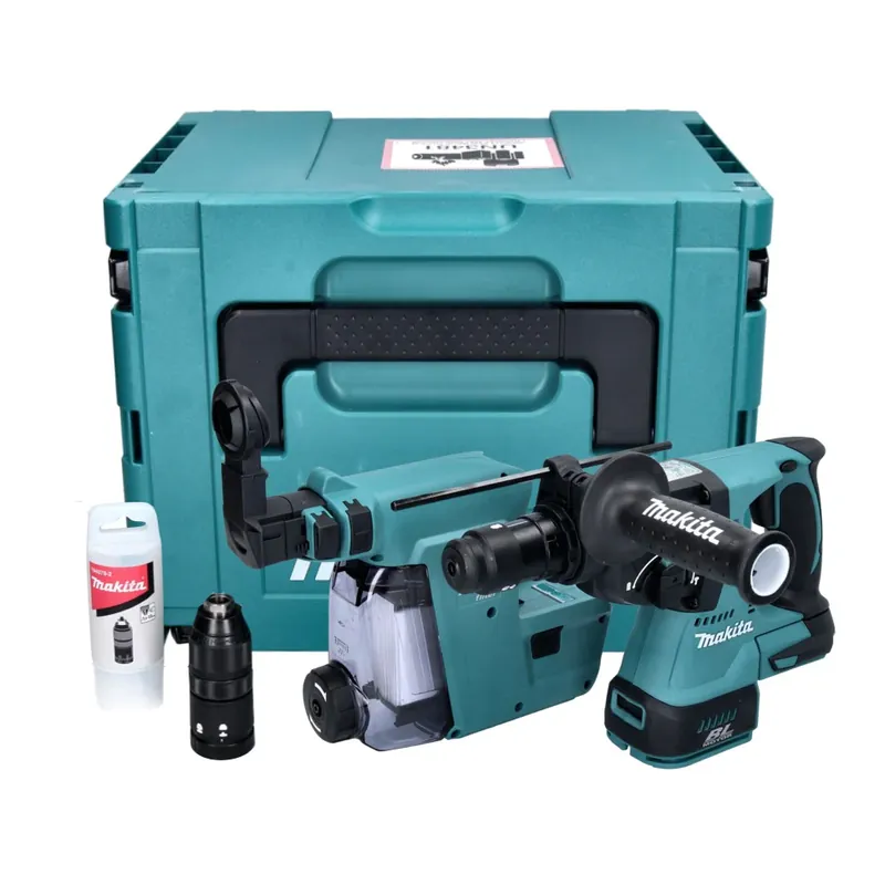 Billig Makita DHR 243 ZJW Akku Bohrhammer 18 V 2,0 J SDS plus Brushless + Staubabsaugung + Makpac - ohne Akku, ohne Ladegerät