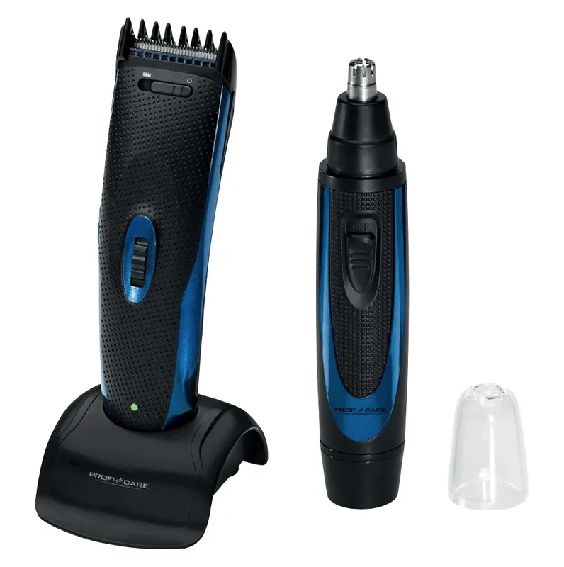 Highlight ProfiCare PC-HSM/R 3052 Haarschneider Bartschneider + Nasentrimmer + Ladestation + Zubehör