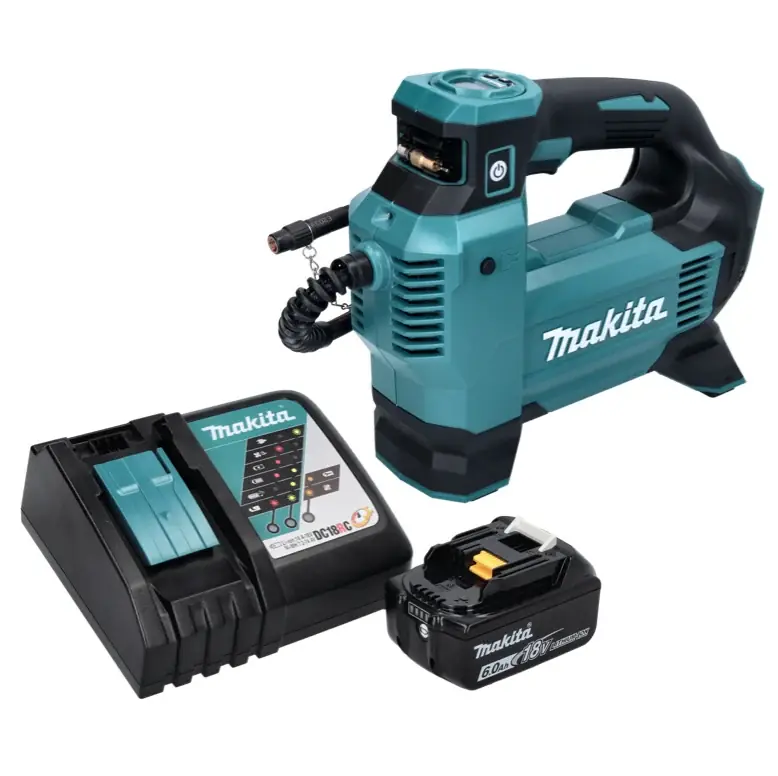 Heißes Angebot Makita DMP 181 RG1 Akku Kompressor 18 V 11,1 bar + 1x Akku 6,0 Ah + Ladegerät