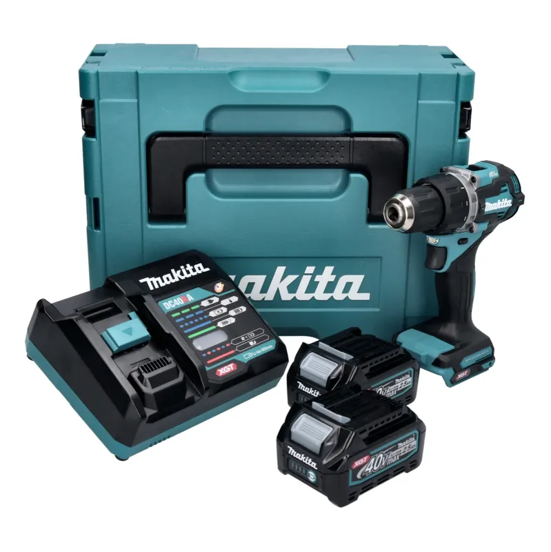 Makita DF 002 GD201 Akku Bohrschrauber 40 V max. 64 Nm Brushless XGT + 2x Akku 2,5 Ah + Ladegerät + Makpac Preis Gesenkt