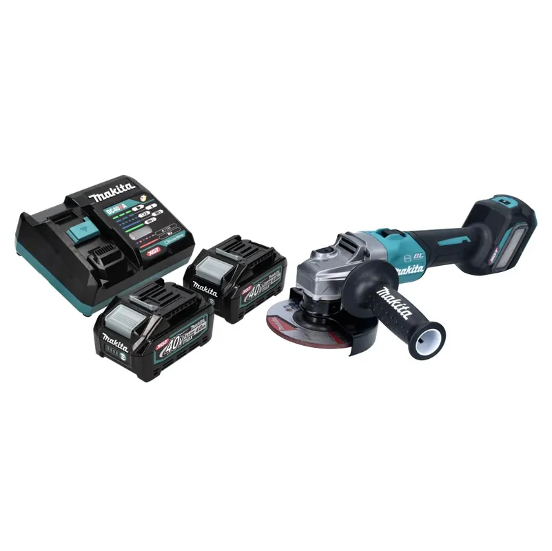 Makita GA 023 GM2 Akku Winkelschleifer 40 V max. 125 mm Brushless XGT + 2x Akku 4,0 Ah + Ladegerät Schnäppchen
